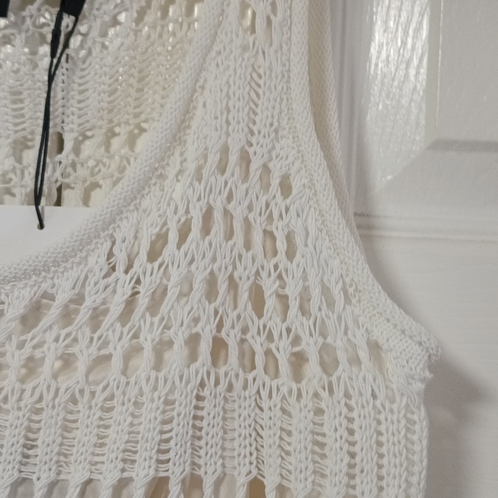 Theory Lace Tank White Crochet - Picture 5 of 8